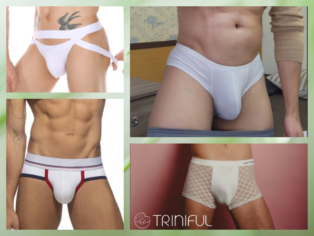 men's white underwear